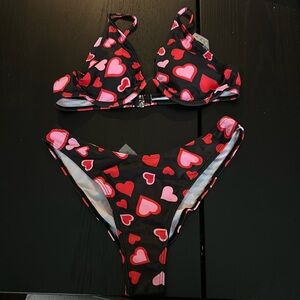 SHEIN Heart 2 piece bathing suit